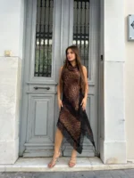 Leopard Lace Evening Set