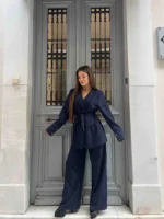 Midnight Pinstripe Suit