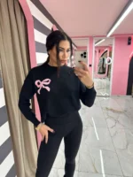 Teddy Besties Sweater – Μαύρο