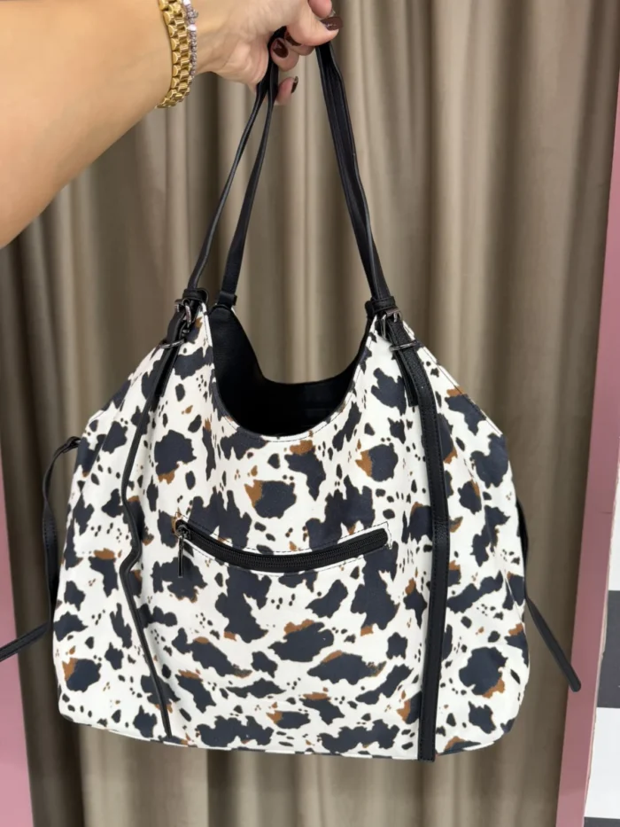Cow Print Tote Bag - Image 2