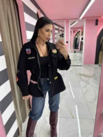 Military Patch Jacket Black Edition - Image 2