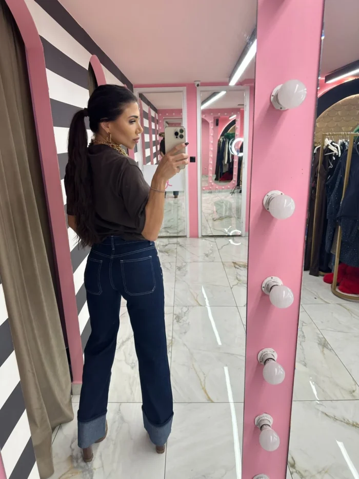 Jean Double Cuff Chic - Image 2