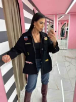 Military Patch Jacket Black Edition