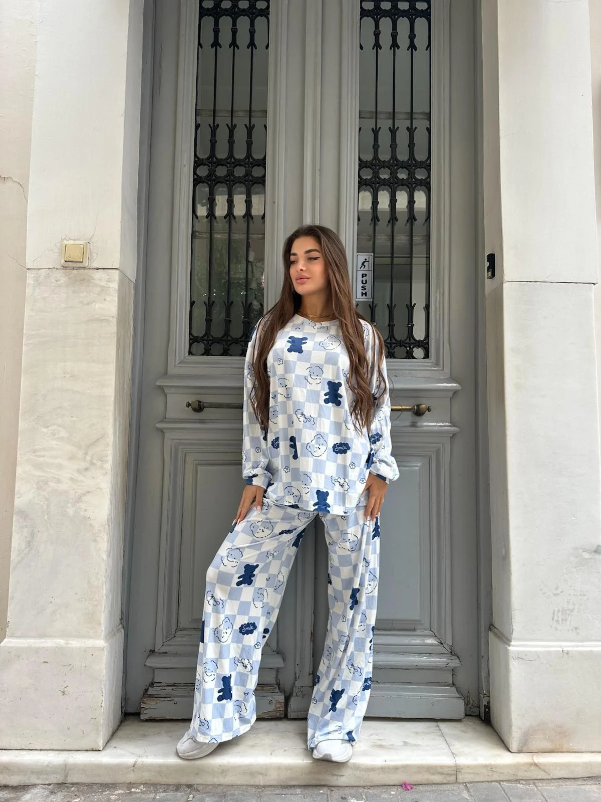 0-02-05-c886be03c1e9c2a5e9b93ab8feabba9d00a6b542726580288e092c382df1c876_2227483ece2 Blue Check Teddy - Image 1