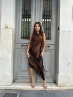 Leopard Lace Evening Set - Image 2