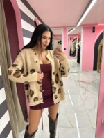 Leopard Cozy Cardigan - Image 2