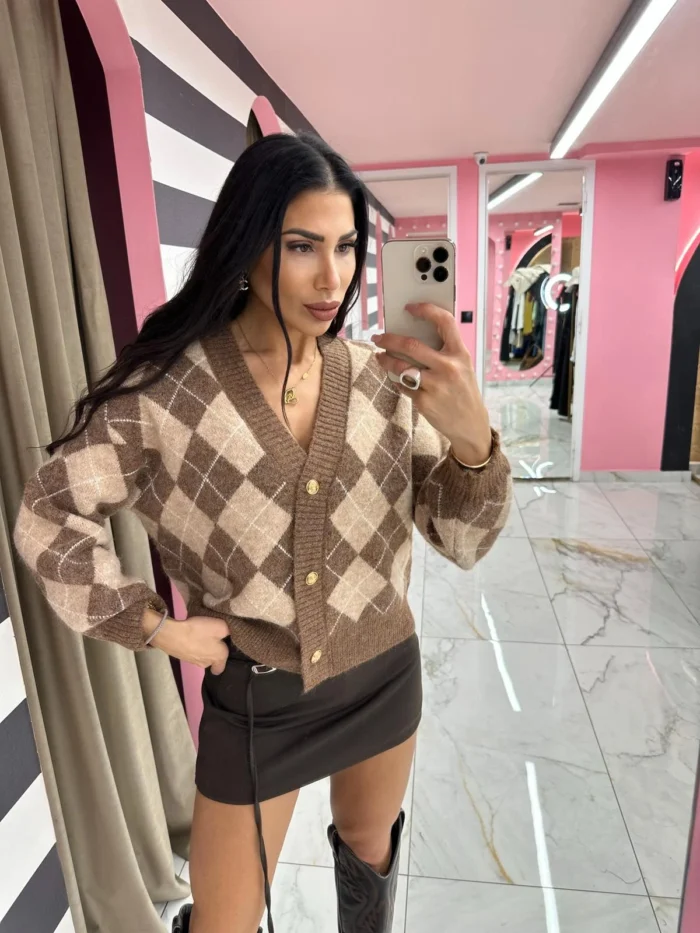 Argyle Soft Cardigan - Image 2