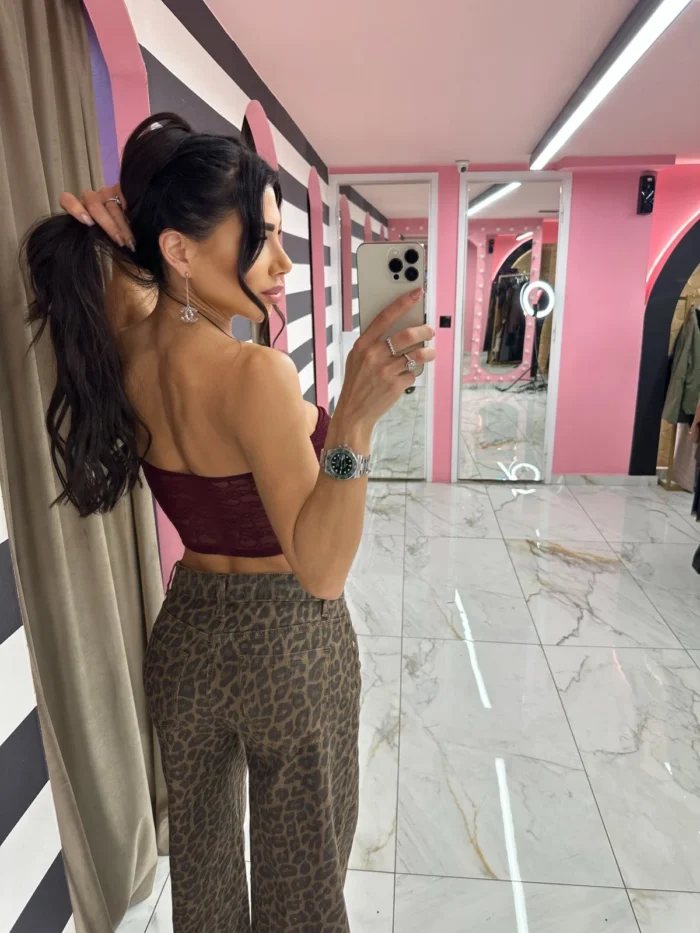 Merlot Lace Bustier - Image 2