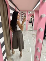 Checked Culotte Bermuda - Image 2