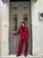 Red Power Suit Set - Image 2