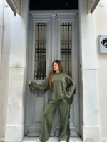 Wild Fringe Khaki Set