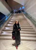 Royal Noir Fur Coat - Image 3