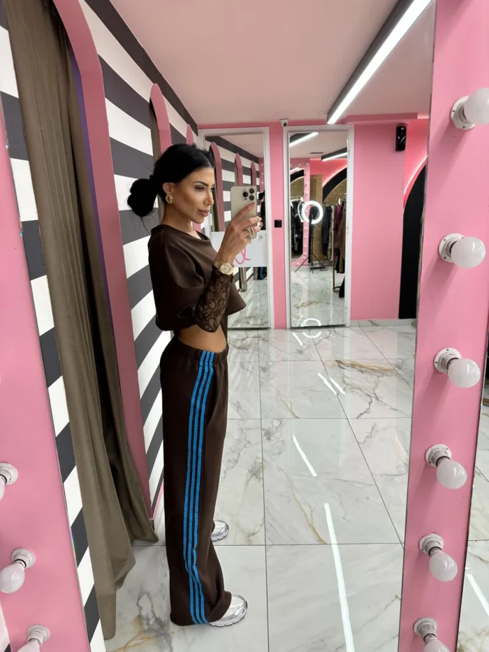 Choco Blue Track Pants - Image 2