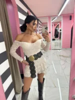 Cream Touch Mini Dress