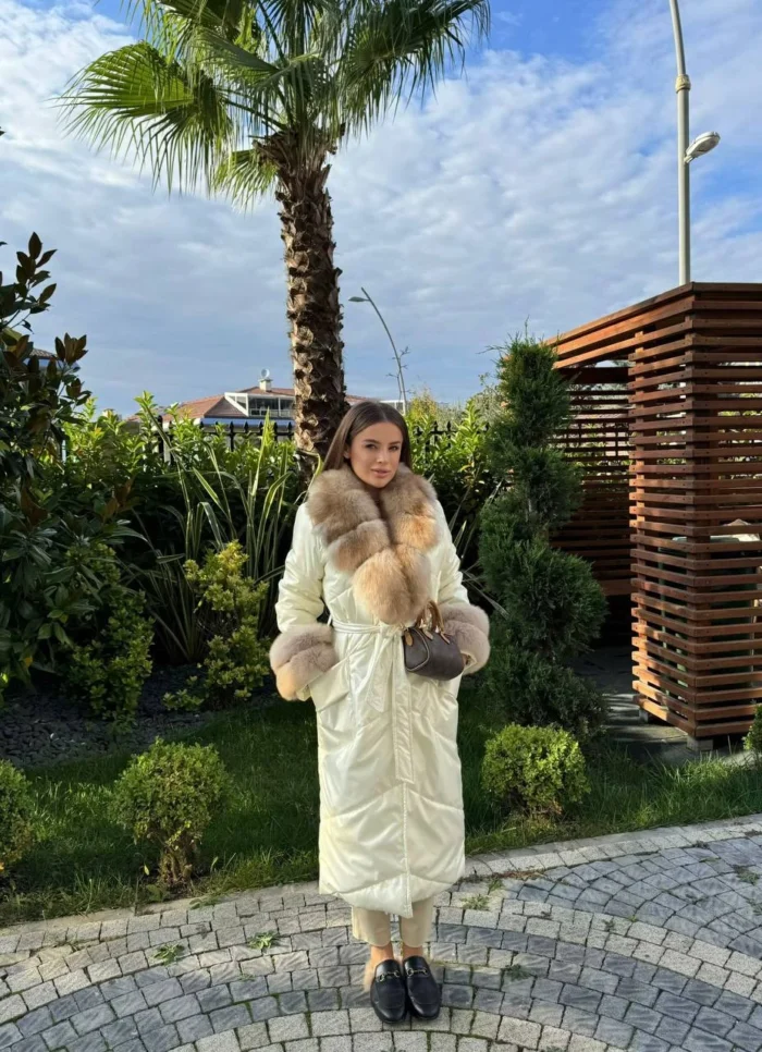 Arctic Pearl Fur Parka - Image 3