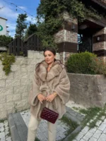 Royal Cashmere Fur Cape