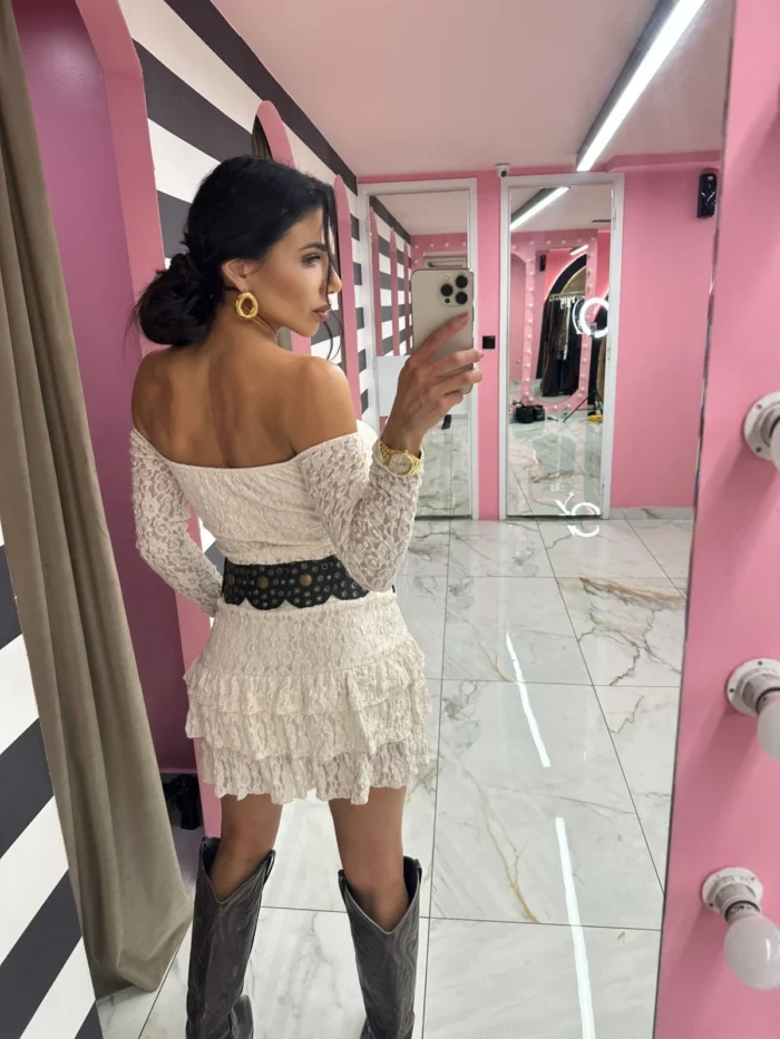 Cream Touch Mini Dress - Image 2