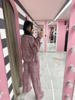 Dusty Pink Glow Sequin Set - Image 2