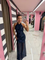 Midnight Blue Grace Maxi Dress