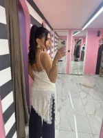 White Crystal Asym Top - Image 2