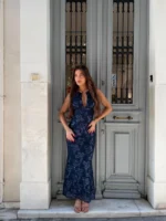 Midnight Blue Allure Maxi Dress