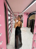 Black Allure Maxi Dress - Image 2