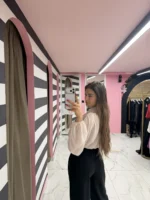 Soft Bloom Crop Top – Nude - Image 2