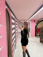 Κοστούμι  Velvet Boss  – Μαύρο - Image 2