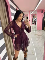 Burgundy Desire Mini Dress