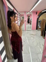 Wine Rouge Asym Top - Image 2