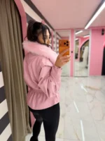 Pink Frost Peplum Jacket - Image 3