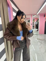 Chocolate Luxe Fur Jacket