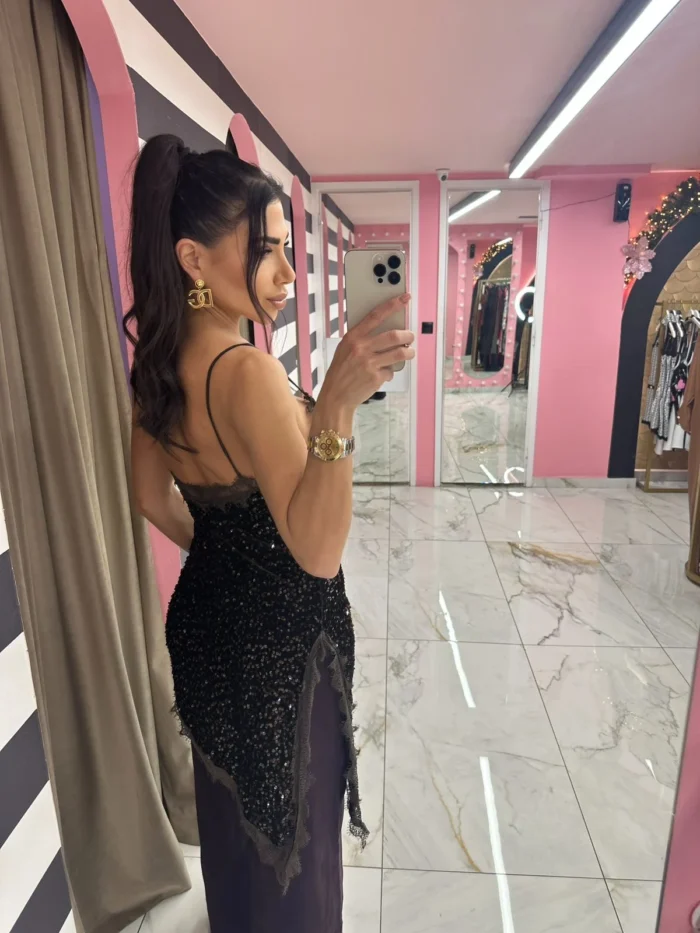 Cofee Sparkle Asym Top - Image 2