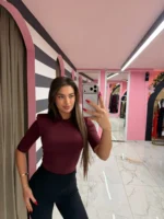 Burgundy Power Bodysuit