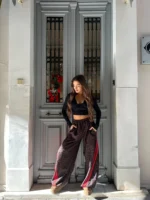 Leopard Track Pants – Κόκκινη Ρίγα