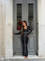 Sparkling Waves Maxi Dress