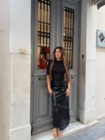 Black Lace Muse Skirt