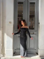 Midnight Elegance Maxi Dress