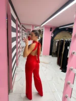 Red Diva Sequin Jumpsuit - Image 2