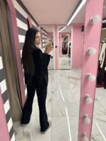 Midnight Blue Velvet Suit - Image 2