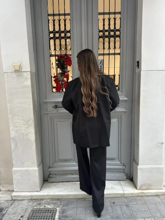 Chic Black Belted - Image 2