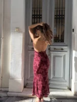 Burgundy Romance Maxi Dress - Image 2