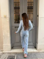 Τζιν Παντελόνι Straight Fit με Λεπτομέρειες - Image 2