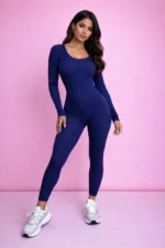 ShapeLuxe Ribbed Jumpsuit - Image 3