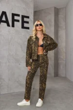 Wild Leopard Denim Pants