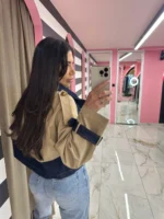 Jacket  Denim Beige Chic - Image 2
