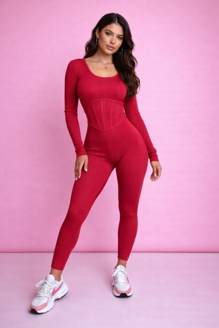 ShapeLuxe Ribbed Jumpsuit - Image 5