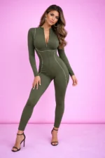 Shape Zip Jumpsuit - Image 2