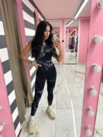 Black Slim Effect Jumpsuit