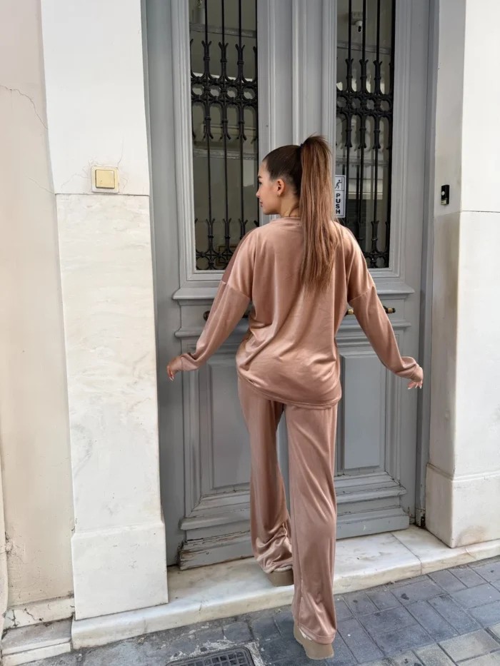 Σετ Velour Soft Touch –  Mocha Beige - Image 2